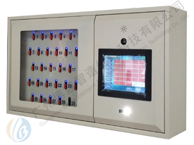 Wall-mounted smart scan code key cabinet